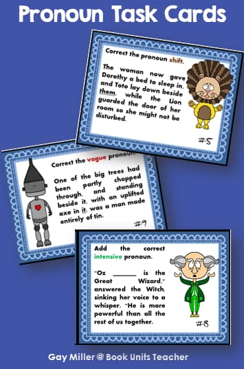 Pronouns Task Cards