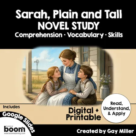 Sarah Plain and Tall Novel Study