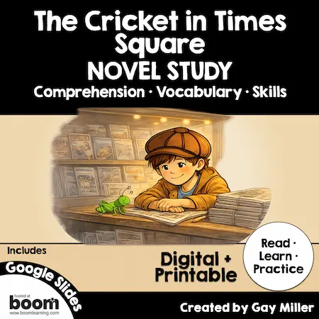 The Cricket in Times Square Novel Study