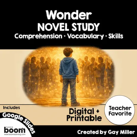 Wonder Novel Study cover