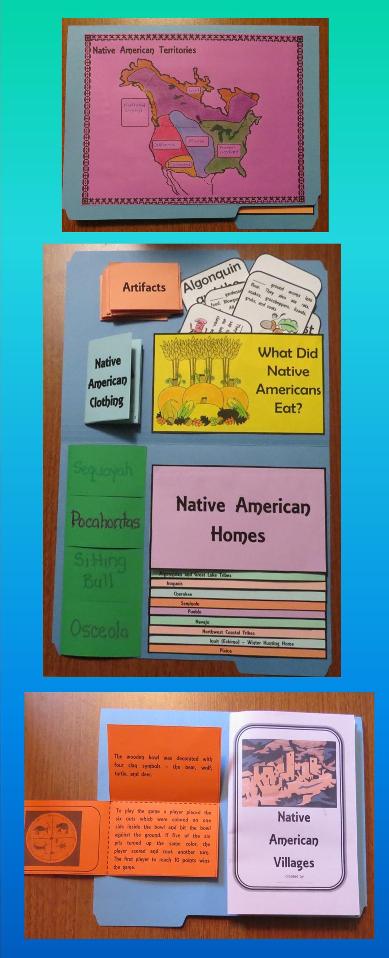 Free Native American Lap Book