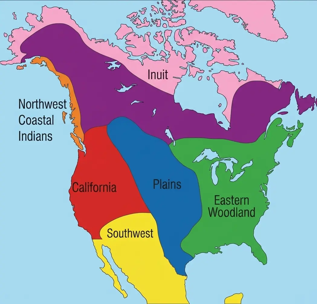 Native American Territory Map