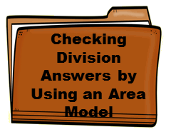 Checking Division Answers by Using an Area Model