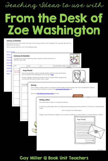 From the Desk of Zoe Washington by Janae Marks Teaching Ideas