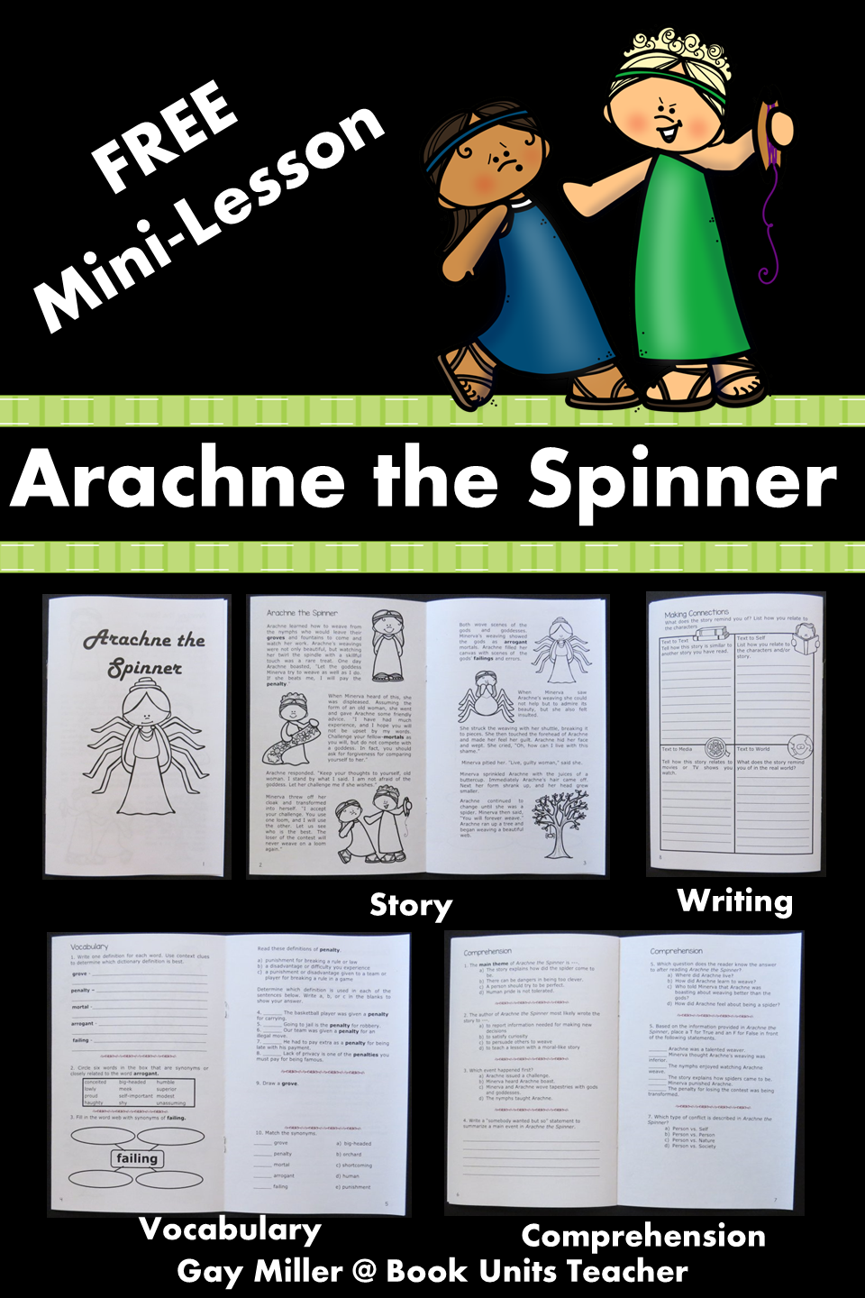 Free Mini-Lesson for Arachne the Spinner