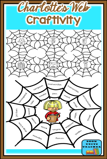 Charlotte's Web ~ This FREE print-and-go project includes a class set of 30 spider webs. Students write synonyms in the blank spaces of the web. The finished product makes a simple yet cute bulletin board. This is a fun way for students to practice with synonyms or antonyms plus using a thesaurus.