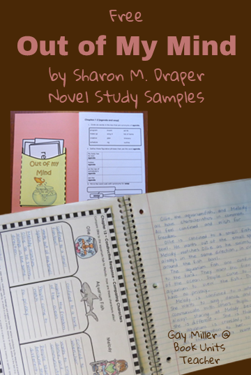 Out of My Mind book by Sharon Draper Novel Study