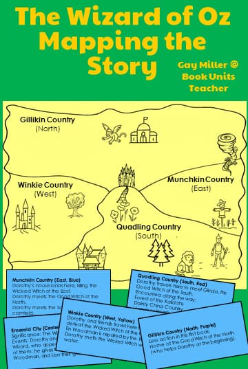 The Wizard of Oz Chapter 24: “Home Again” Mapping Events in the Story on a Map of the Land of Oz