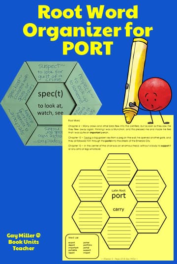 The Wizard of Oz Chapter 4: “The Road Through the Forest” Root Word Organizer for Port