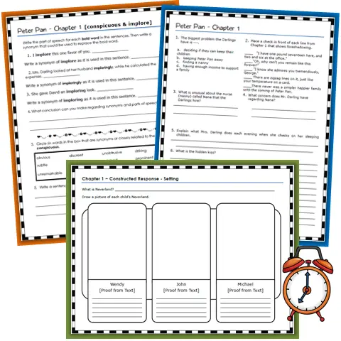 Peter Pan Handouts for Chapter 1