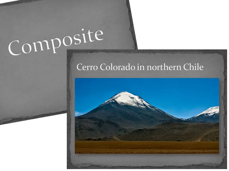 Photo: Composite volcano foldable