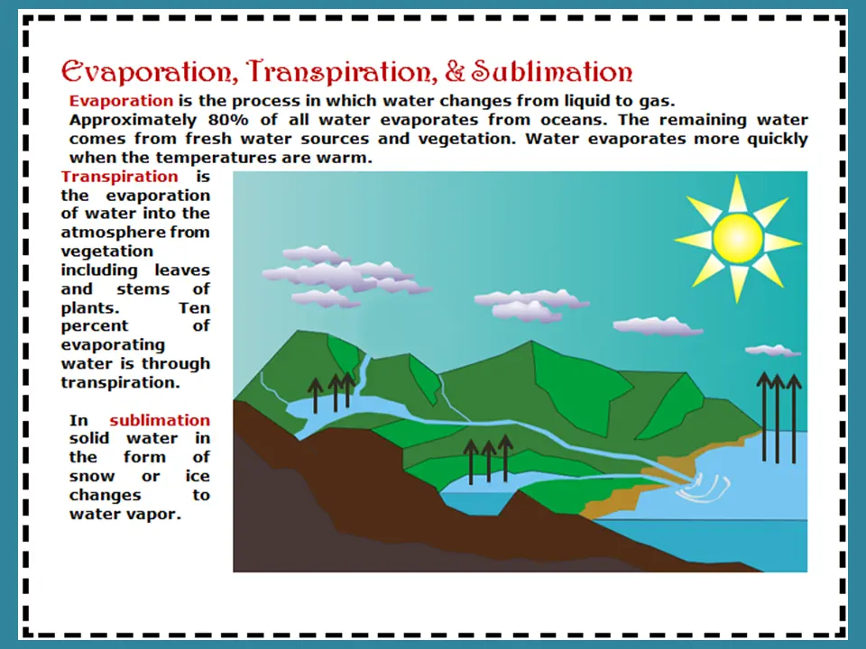 Example hydrologic cycle teaching poster