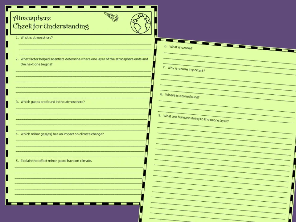 Atmosphere check for understanding page
