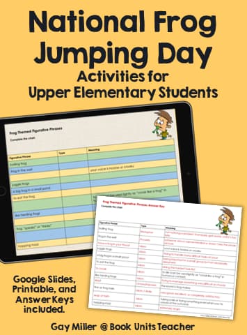Frog Jumping Day Figurative Language Activities