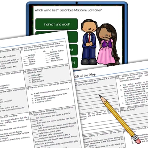 The Gift of the Magi Digital + Printable Story Unit