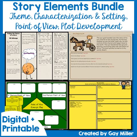 Story Elements Bundle - Teachers Pay Teachers Product