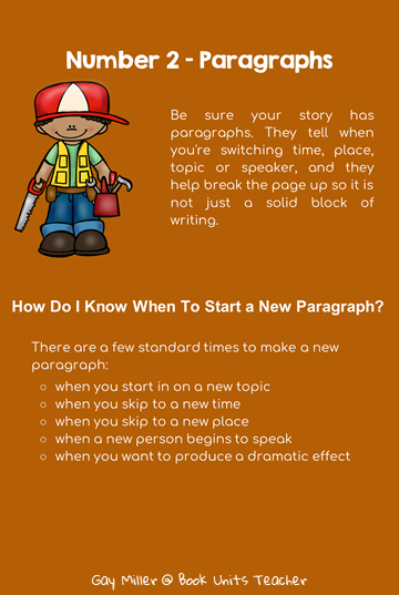 Great blog post with printables to guide students through writing narratives.