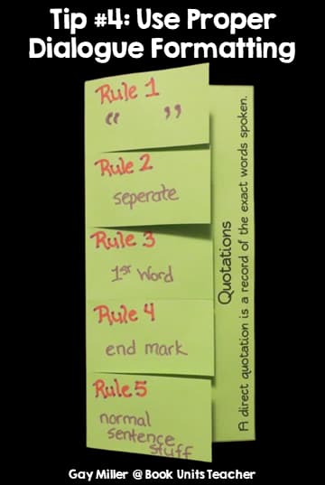 Tips for Writing a Narrative - Tip 4 Use Proper Dialogue Formatting