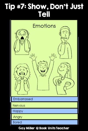 Tips for Writing a Narrative - Tip 7 Show, Don't Tell