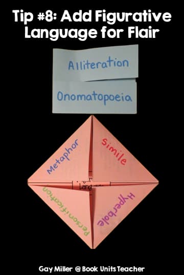 Tips for Writing a Narrative - Tip 8 Add Figurative Language for Flair