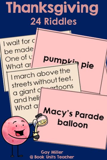 Thanksgiving Activities for Upper Elementary Students