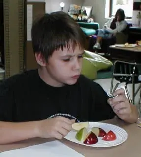 Students Comparing Apple Varieties