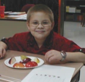 Students Comparing Apple Varieties
