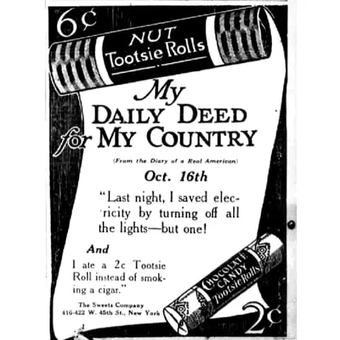 Tootsie Roll Ad