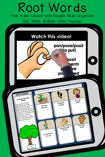 This activity introduces students to six different root words. This mini lesson is a vocabulary building exercise for upper elementary and middle school students.