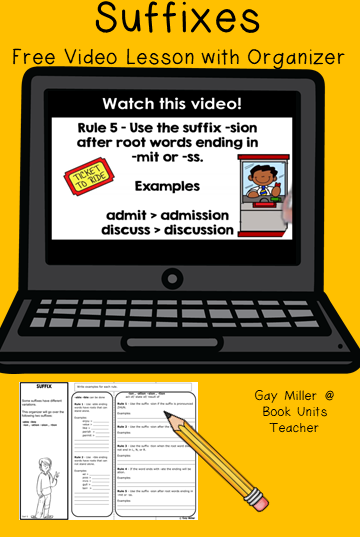 This lesson introduces students to the suffixes -able/-ible and -ion/-ation/-sion/ -tion. This mini lesson is a vocabulary building exercise for upper elementary and middle school students. 