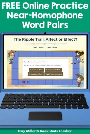 Near Homophones Word Pairs Teaching Ideas