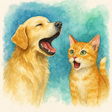 Dog Barking and Cat Meowing