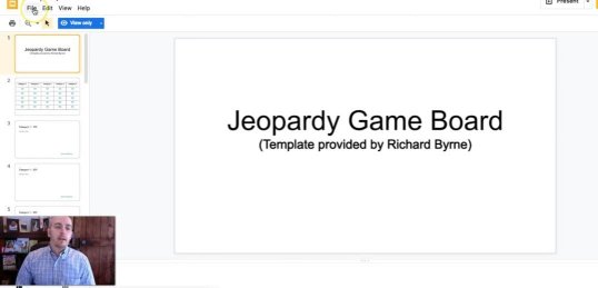 How to Create Jeopardy Game with Google Slides Template