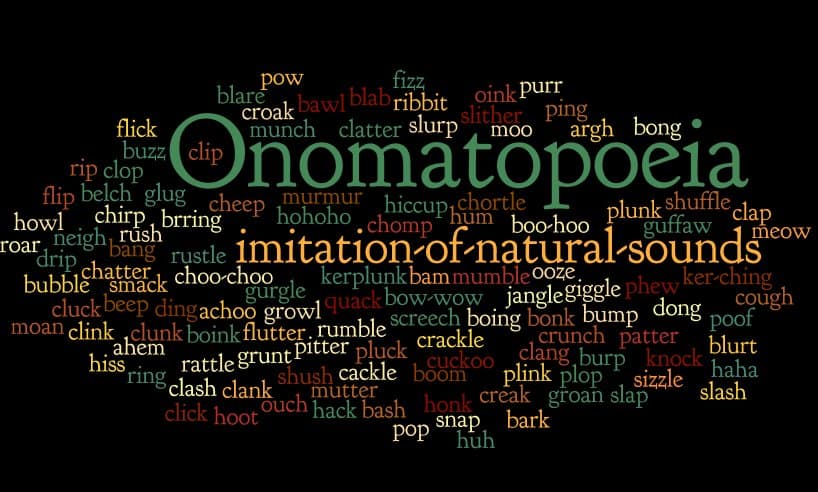 Ways to Use Word Clouds - Onomatopoeia Word Cloud