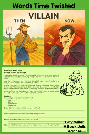 Vocabulary Words Time Changed the Meanings