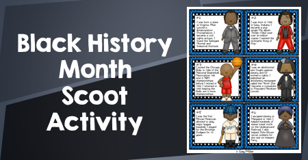 Black History Month Scoot Activity