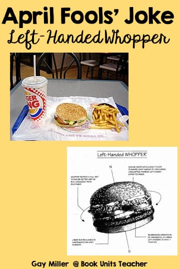 April Fools Student Writing Prompts The Left-Handed Whopper (1998)