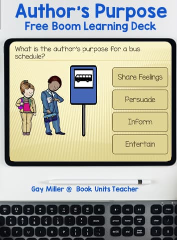 Author's Purpose Lesson with Organizers