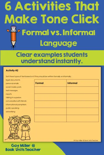 Formal vs Informal Language Teaching Ideas