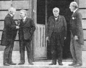 George, Orlando, Clemenceau, & Wilson at the Peace Conference