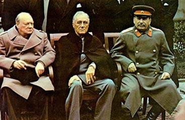 Churchill, Roosevelt, and Stalin